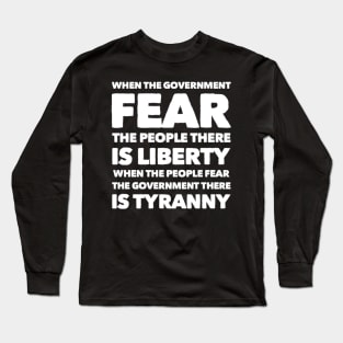 Fear the people Long Sleeve T-Shirt